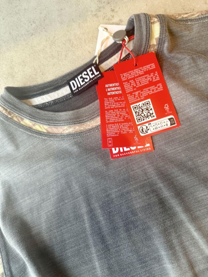 DIESEL カモフラージュ柄袖付きTシャツ