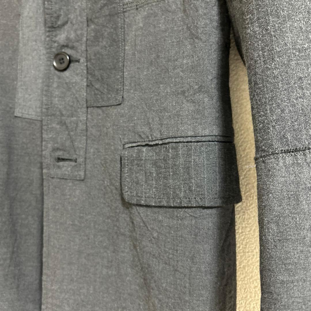 名作コムデギャルソン オーバーダイグレー パッチワーク チェスターコート 名作コムデギャルソン オーバーダイグレー パッチワーク チェスターコート