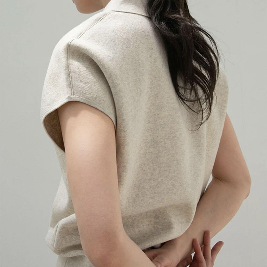 トップス ohotoro Pot French Sleeve Knit pot french sleeve knit | OHOTORO