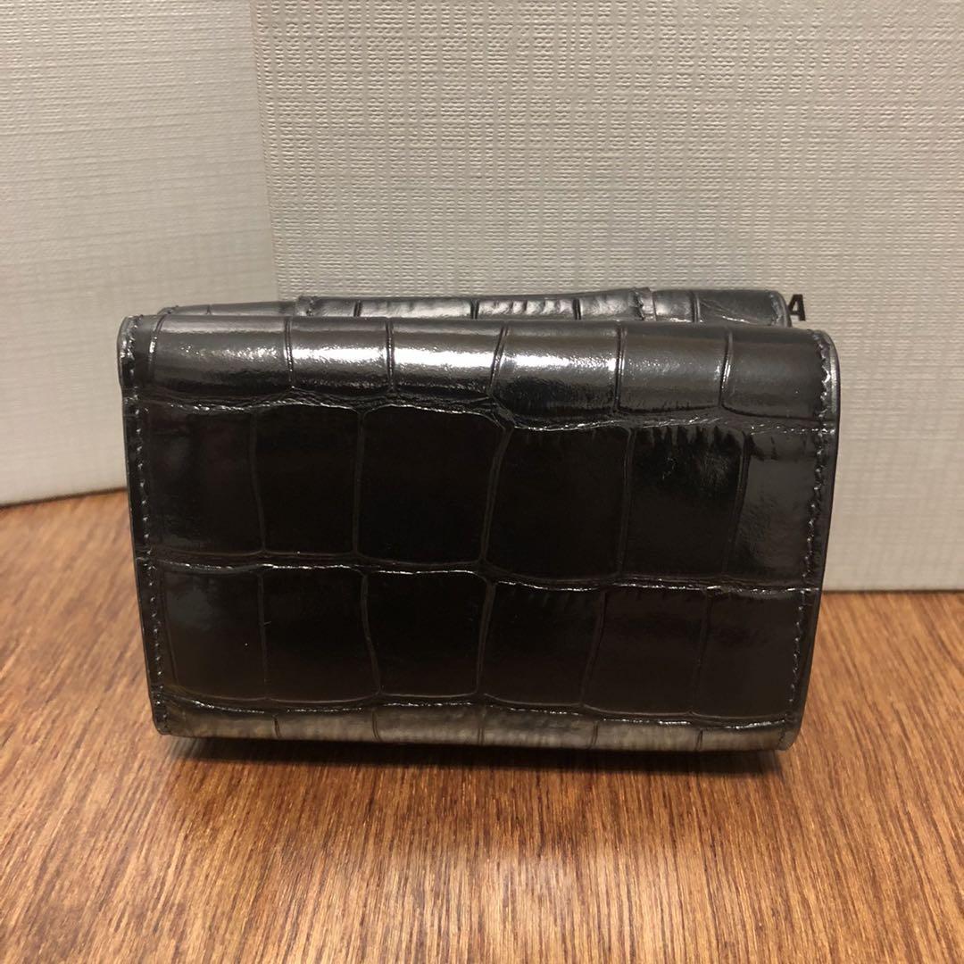 Balenciaga 三つ折り財布 黒 レザー
