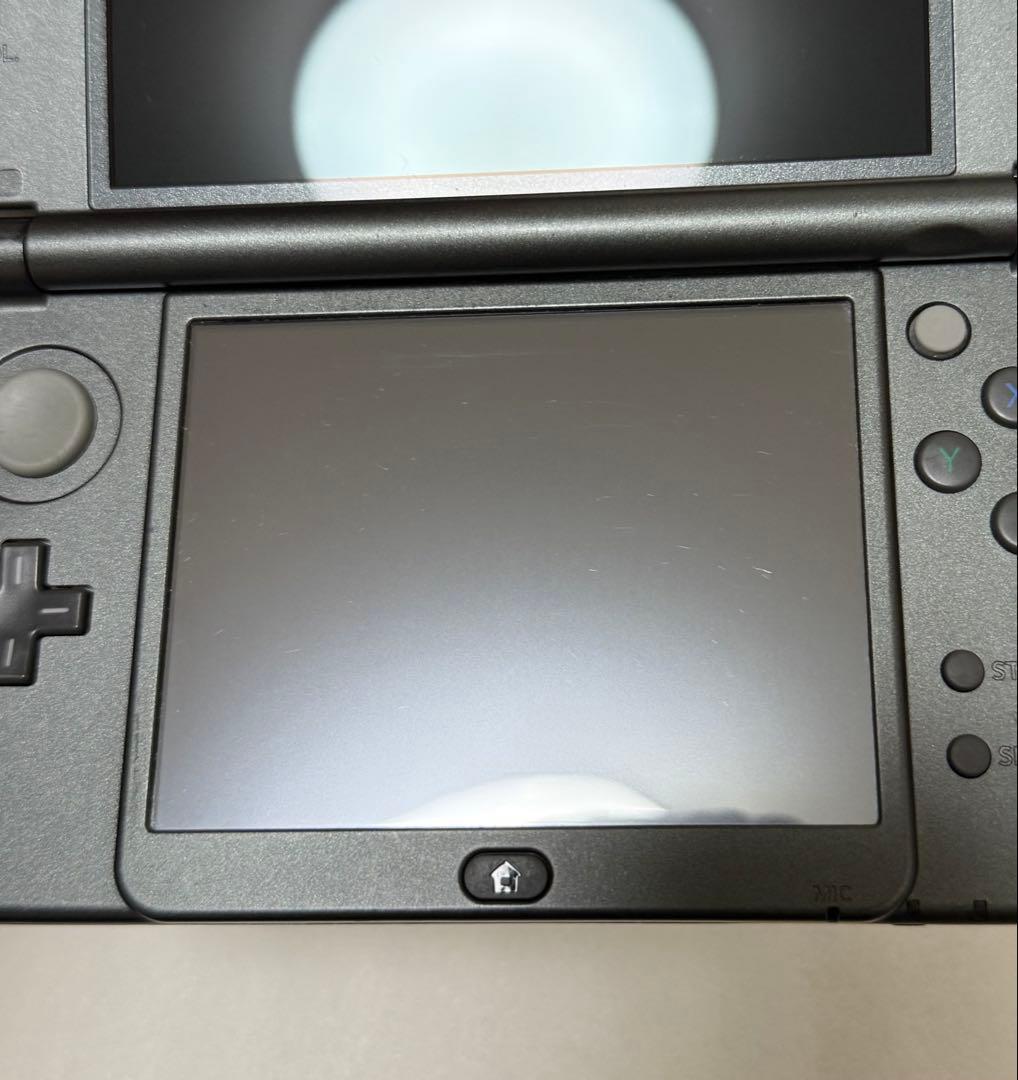【液晶キズなし】New ニンテンドー3DS LL メタリックブラック