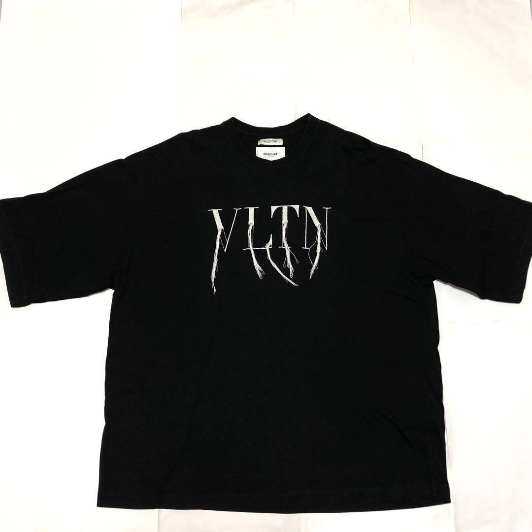 希少 VALENTINO doublet コラボ Tシャツ VLTN ブラック