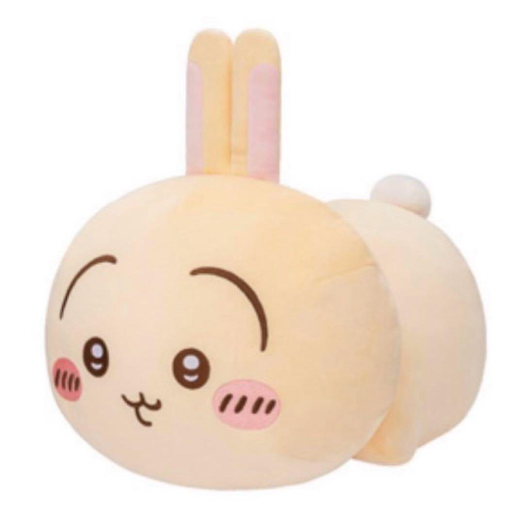定番 新品未使用】ちいかわ もっちるねそべりBIGぬいぐるみ②/うさぎ クッション・抱きまくら・ブランケット