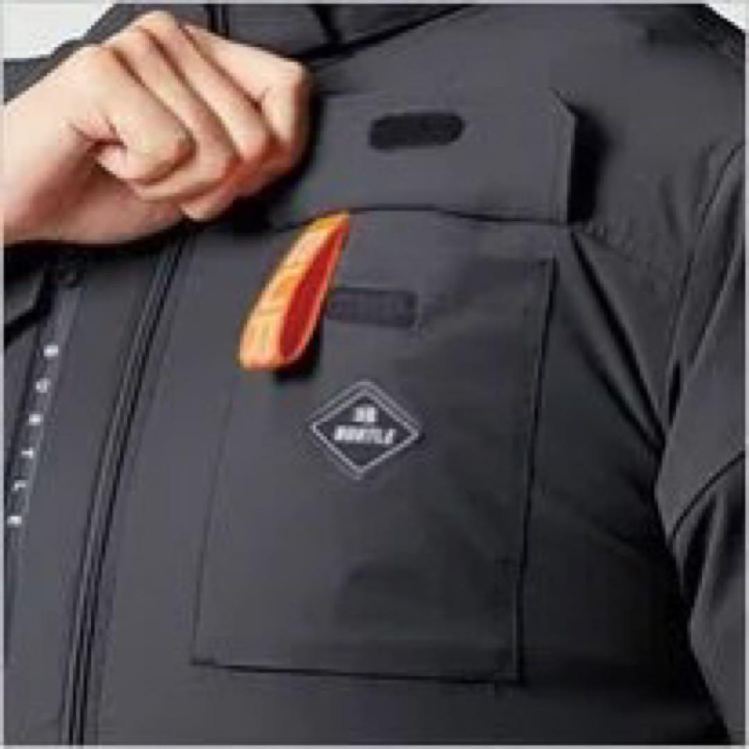 ハイバック AC2034 空調服 ベスト ストレッチ ストームグレー XL
