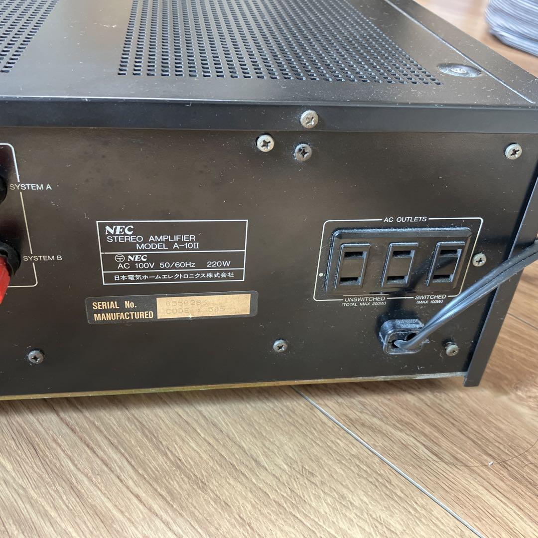 NEC A10II プリメインアンプ 美品 A-10 TYPEⅡ NEC A-10 TYPE Ⅱ プリメイン アンプ NEC A10