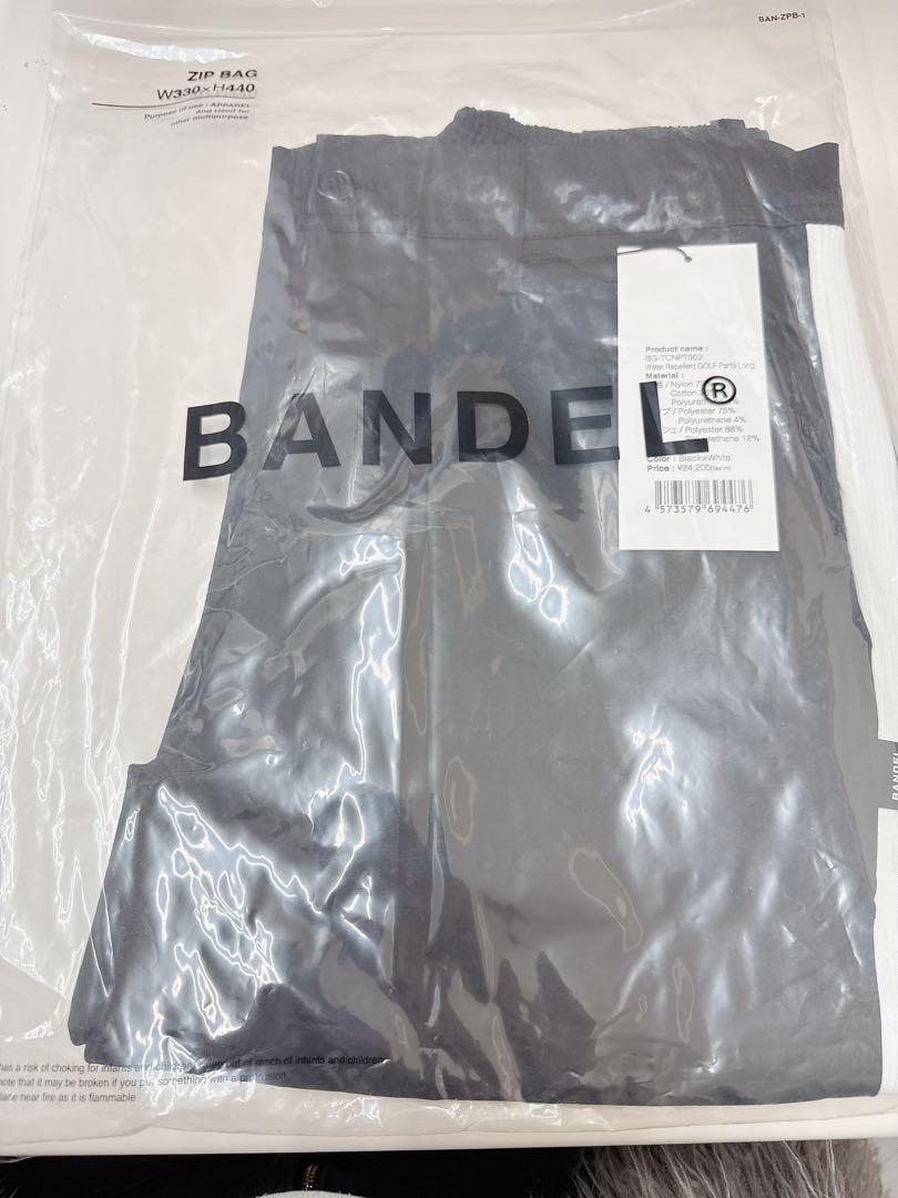 新品未使用】BANDEL 吸水速乾 ゴルフロングパンツ ブラック S-M
