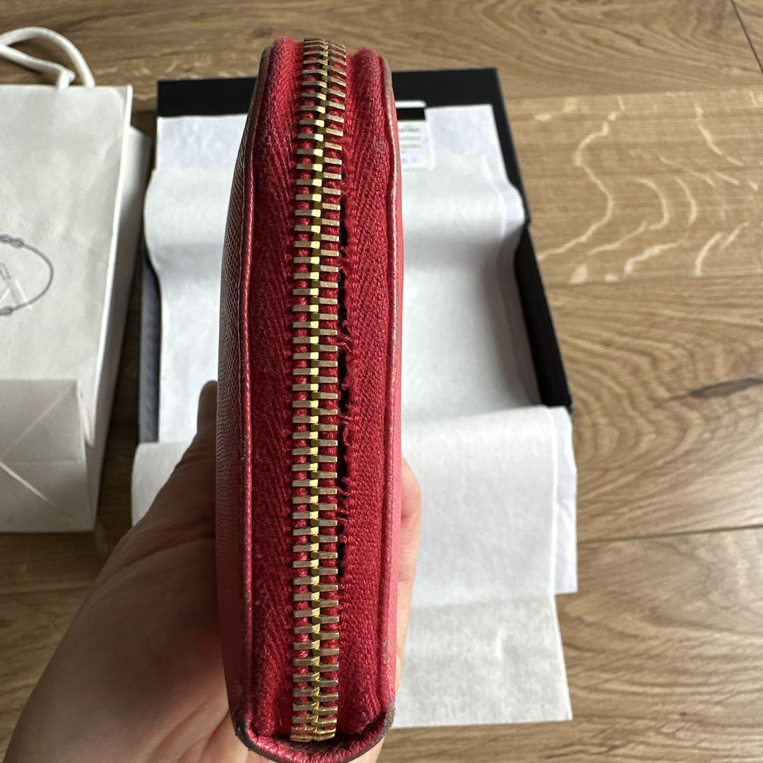 PRADA 長財布　ピンク　サフィアーノ