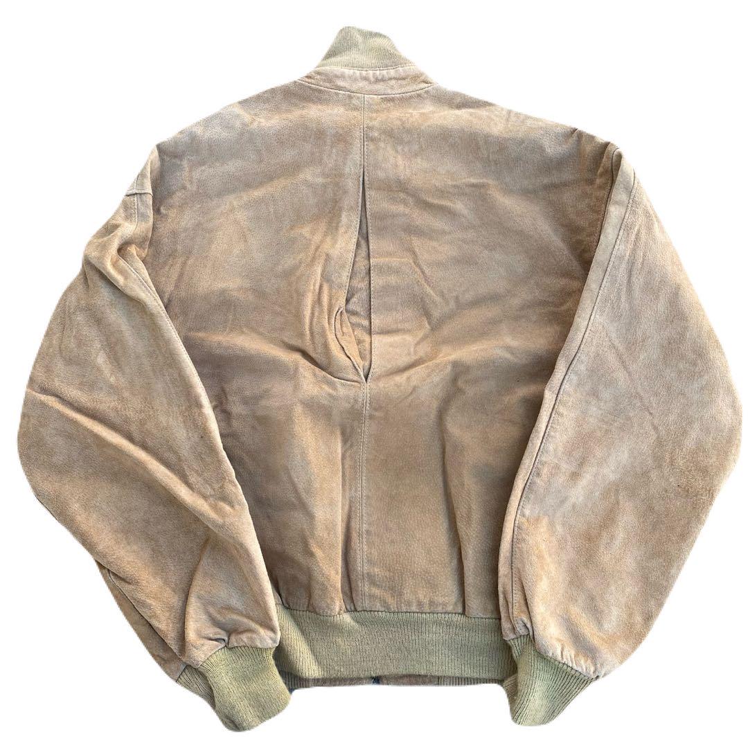 80s L.L.Bean レザーブルゾン レザージャケット ベージュ