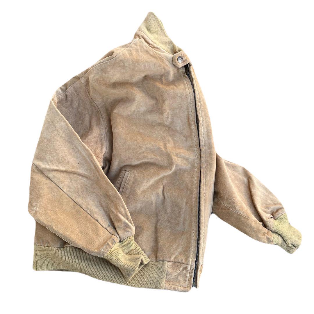 80s L.L.Bean レザーブルゾン レザージャケット ベージュ