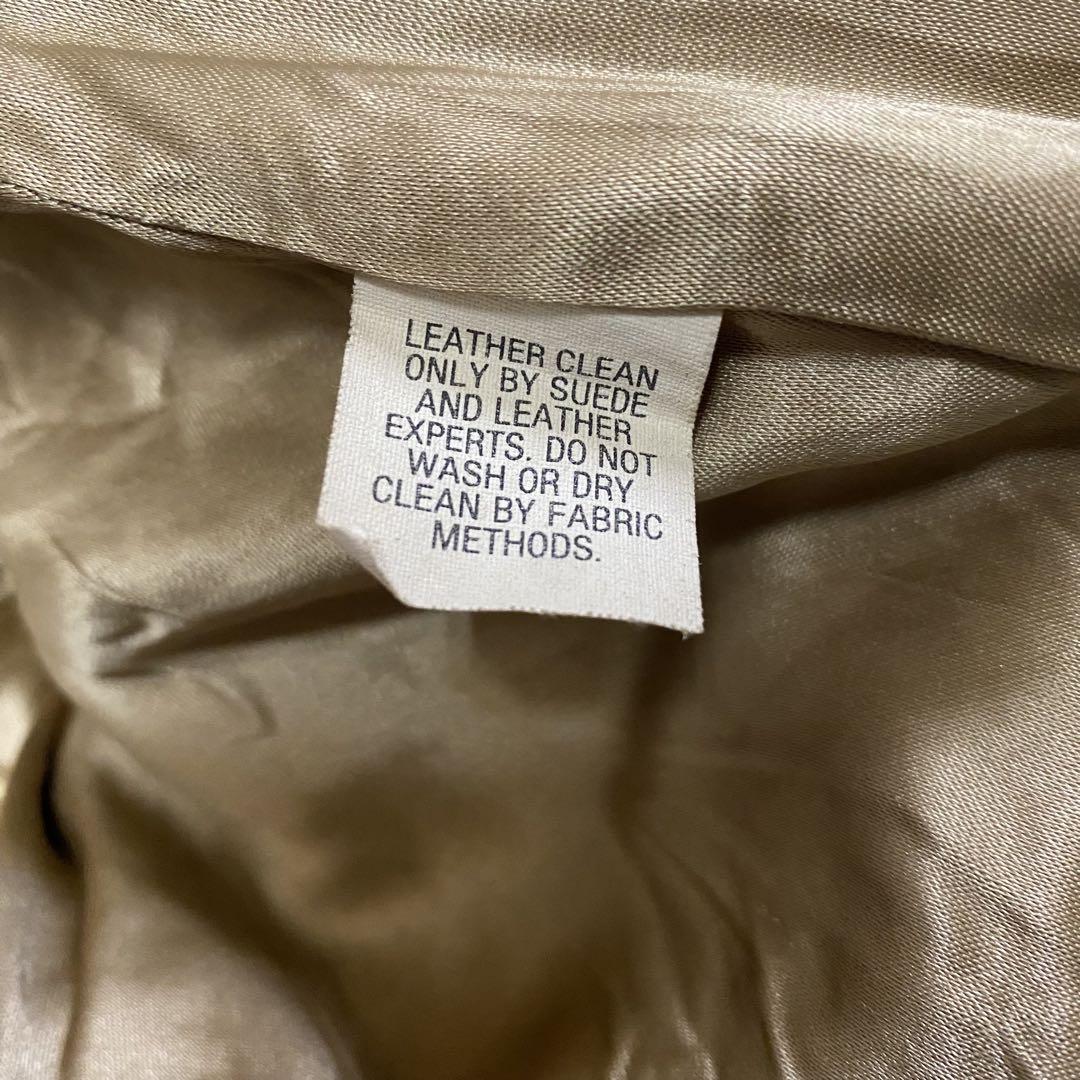 80s L.L.Bean レザーブルゾン レザージャケット ベージュ