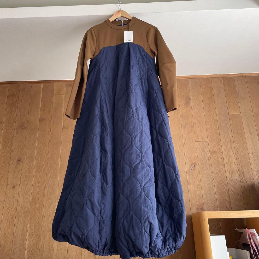 OMMO キルティングドッキング ボリューム ワンピース SIZE