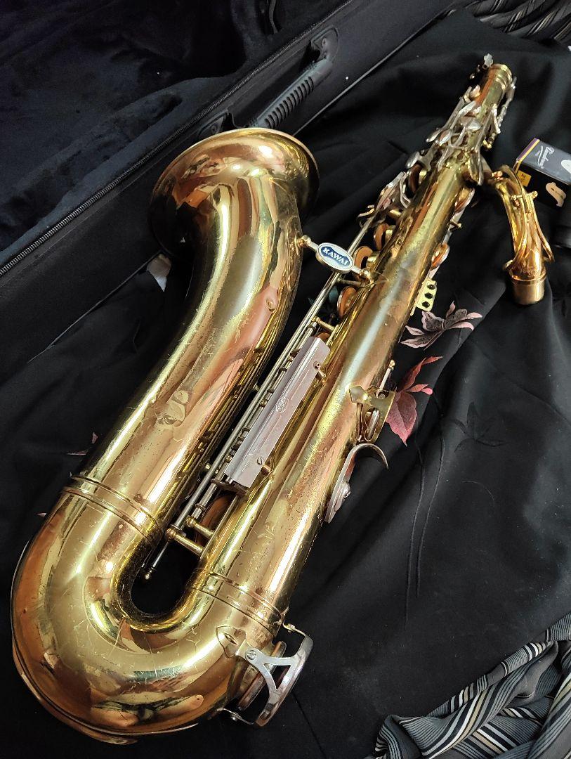 KAWAI/ドイツB&S製　テナーサックス　ハードケース付■中古 Yahoo!オークション - ドイツB&S KAWAIテナーサックス 中古 調整済み