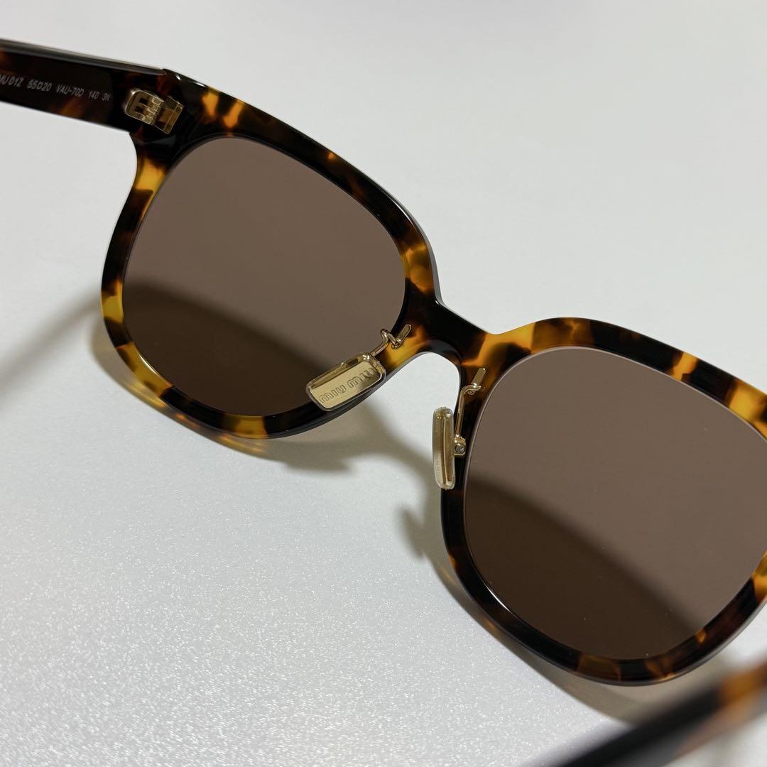 miu miu べっ甲柄 サングラス miu miu べっ甲柄 ラウンドサングラス - メルカリ