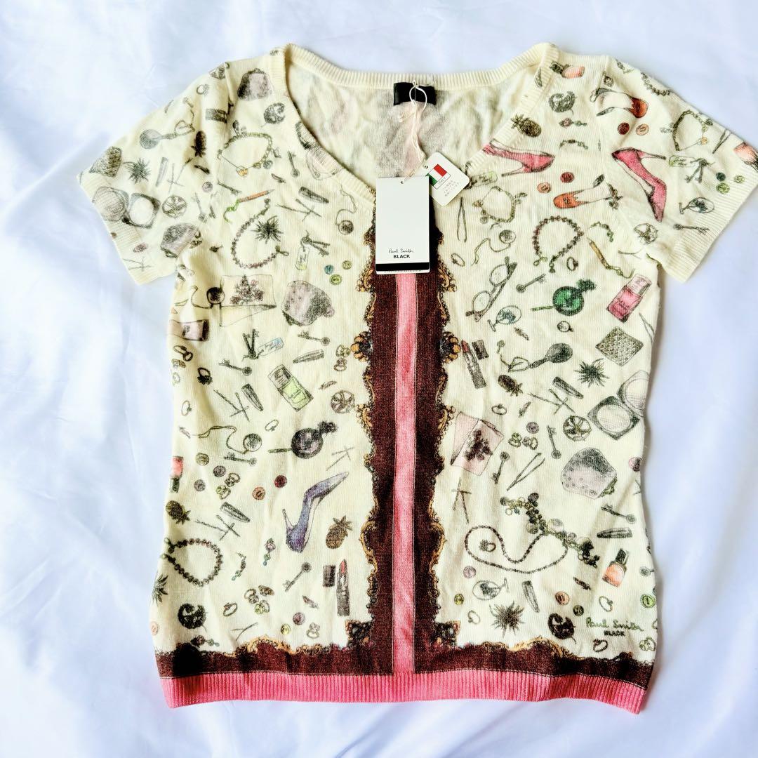 ポールスミスブラック Paul Smith ビジュー柄 サマーニット 新品未使用