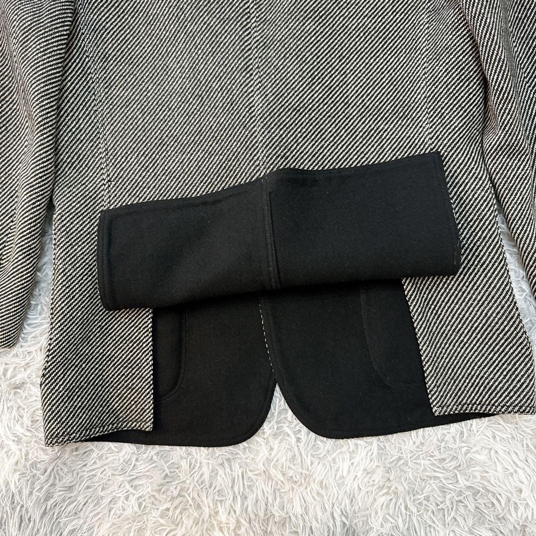 ランバン LANVIN テーラードジャケット シングル ツイード