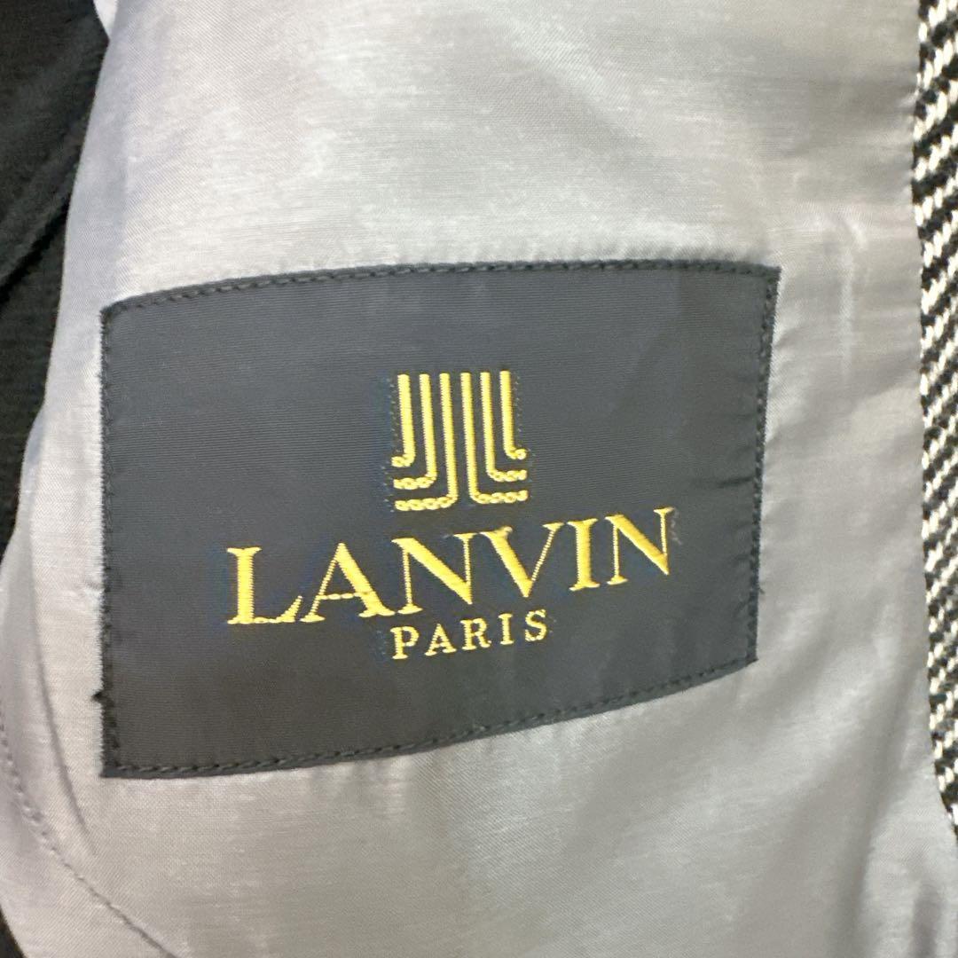 ランバン LANVIN テーラードジャケット シングル ツイード