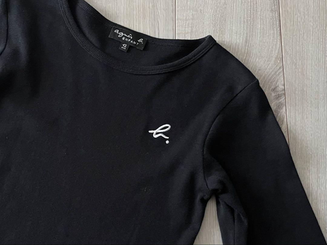 美品！アニエスベー★ロゴ刺繍入り！ドッキングワンピース★キッズ★12ans