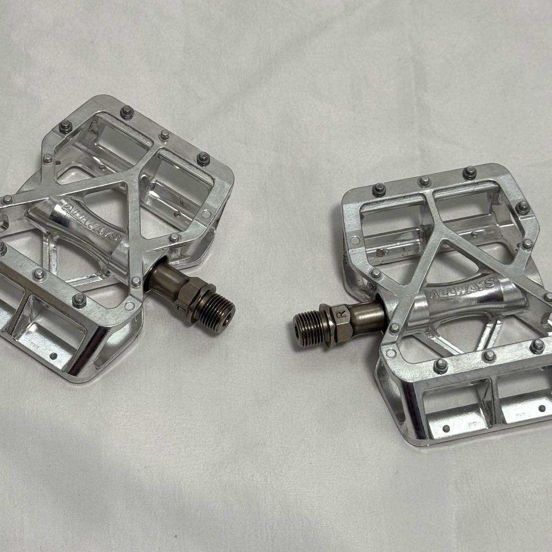 三ヶ島ペダル オールウェイズ シルバー MKS ALLWAYS フラットペダル