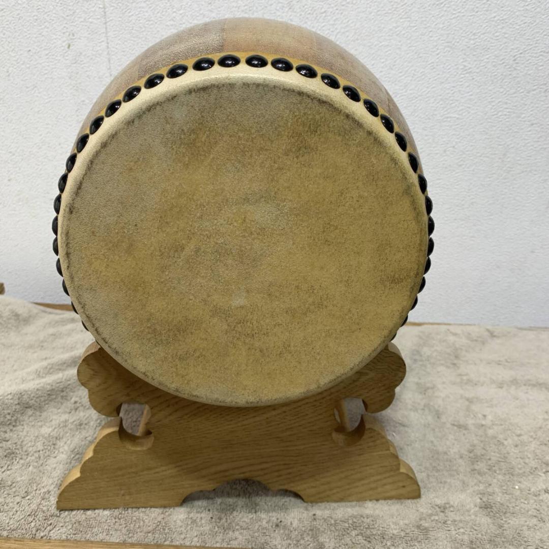 小さい太鼓 和太鼓 バチ付 縁起もの 祭り 祭 打楽器 和楽器 　XZ 3806