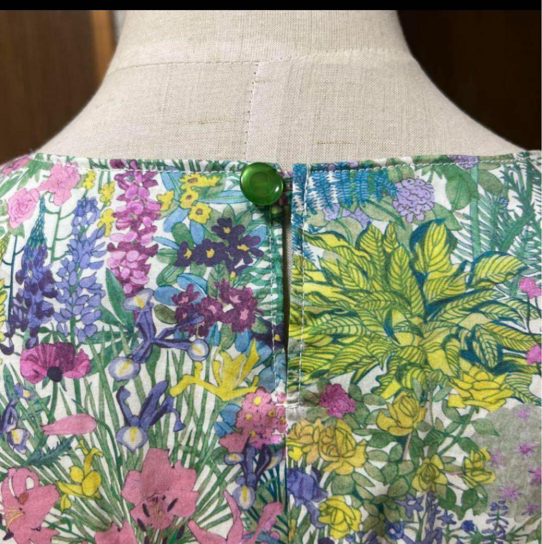 ハンドメイドリバティAラインワンピース