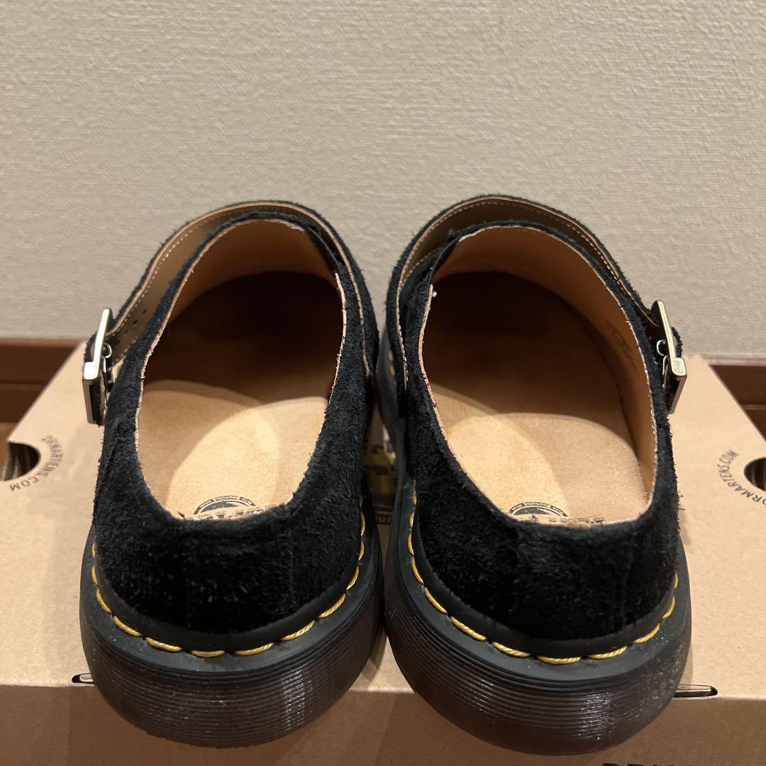 Dr. Martens ブラック サンダル ミュール isham