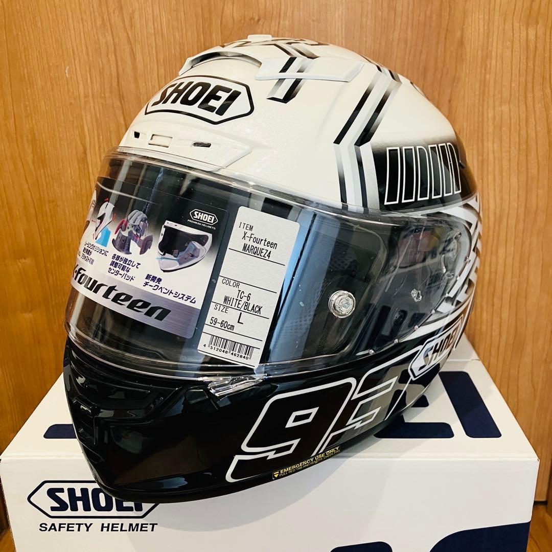 SHOEI X-14 MARQUEZ4 Lサイズ 内装綺麗 新品クリアシールド