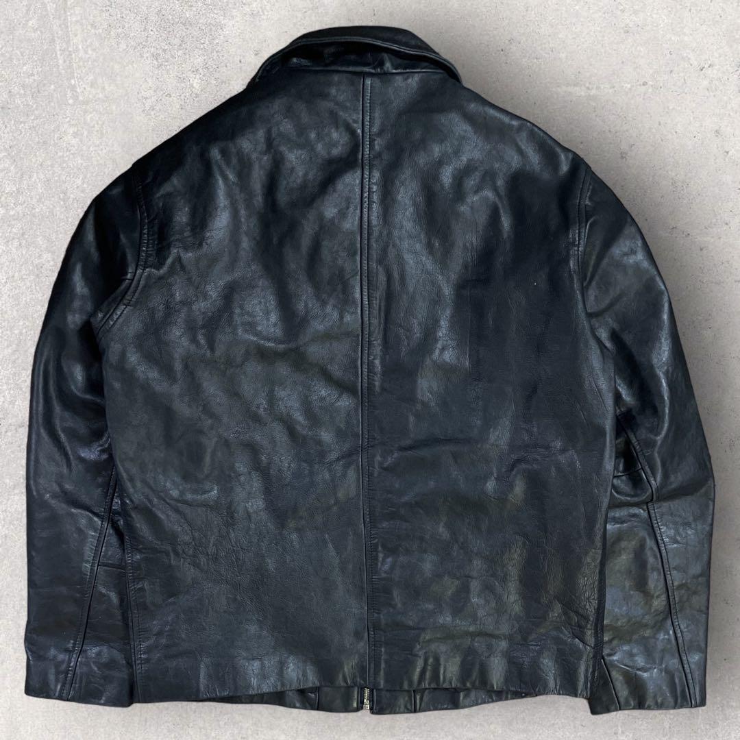 稀少 OLD GAP レザージャケット キルティングライナー ブラック Sサイズ