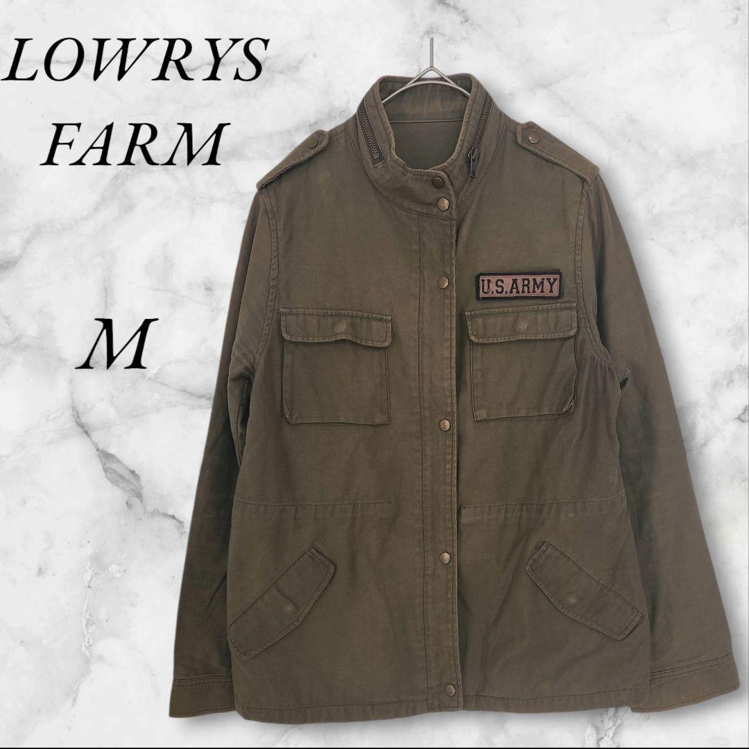 ローリーズファーム アウター ミニタリー【M】カーキ色 綿100 人気 y2k