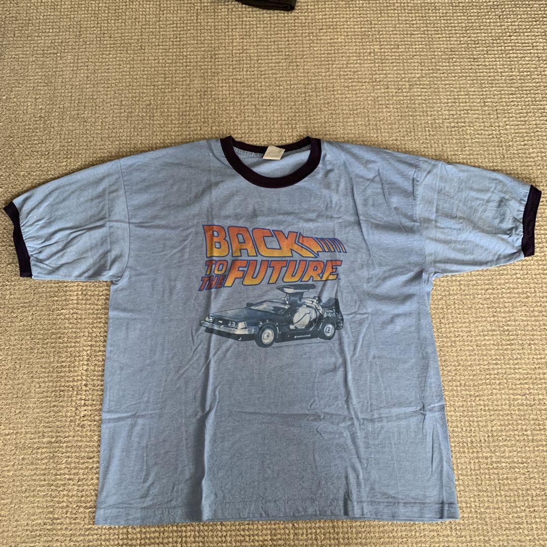 90s Back to the future Tシャツ XXL リンガー
