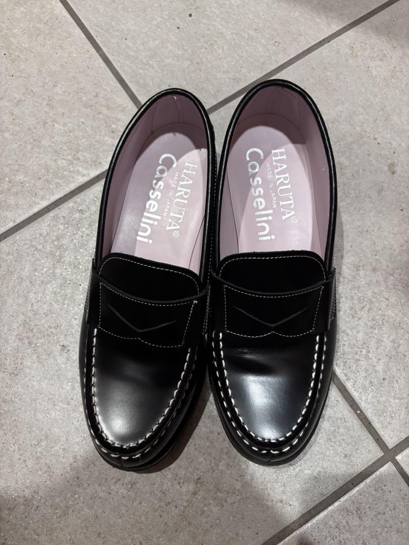 ぐっさん　HARUTA×Casselini コインローファー24.5㎝