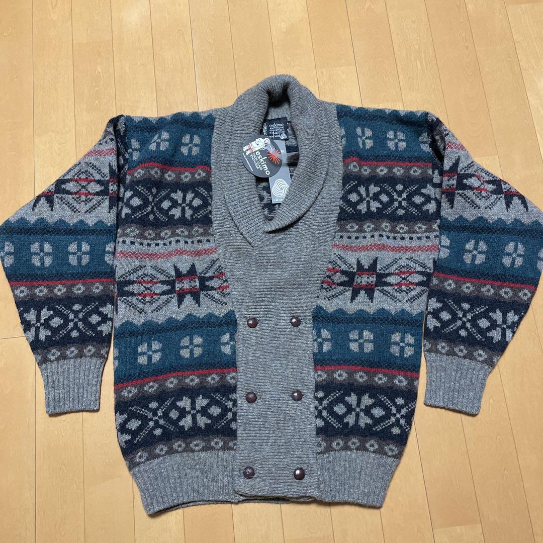 エスキモーニットウェア 英国製 eskimo ショール カーディガン セーター