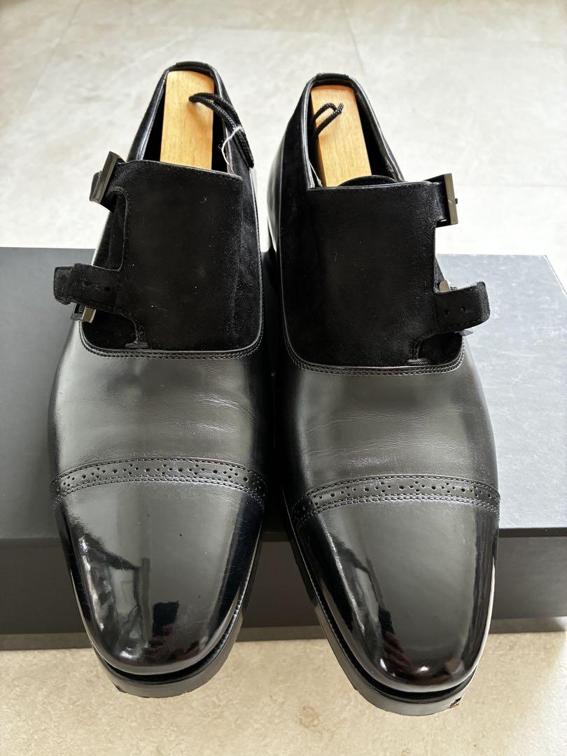【限定モデル】 BlackEdition定価20万Santoni ダブルモンク