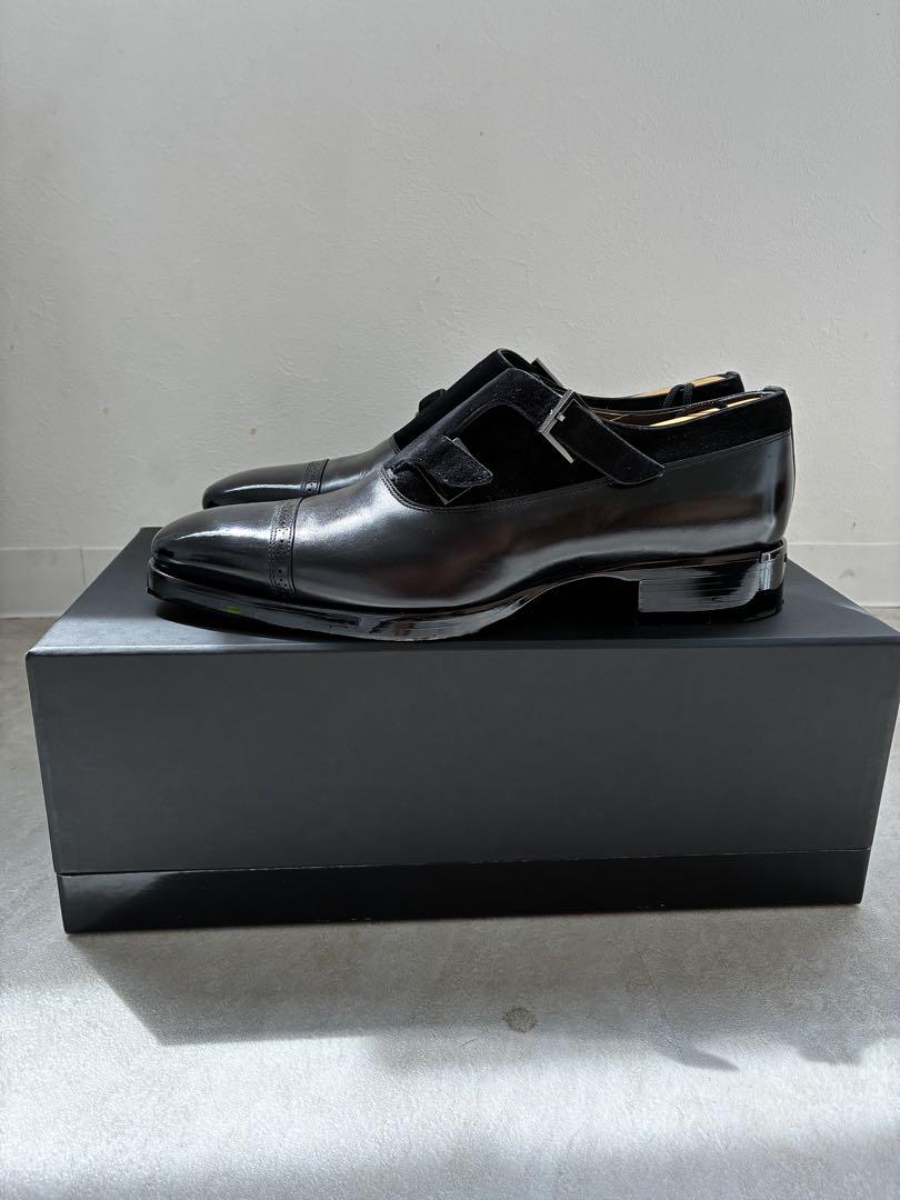 【限定モデル】 BlackEdition定価20万Santoni ダブルモンク