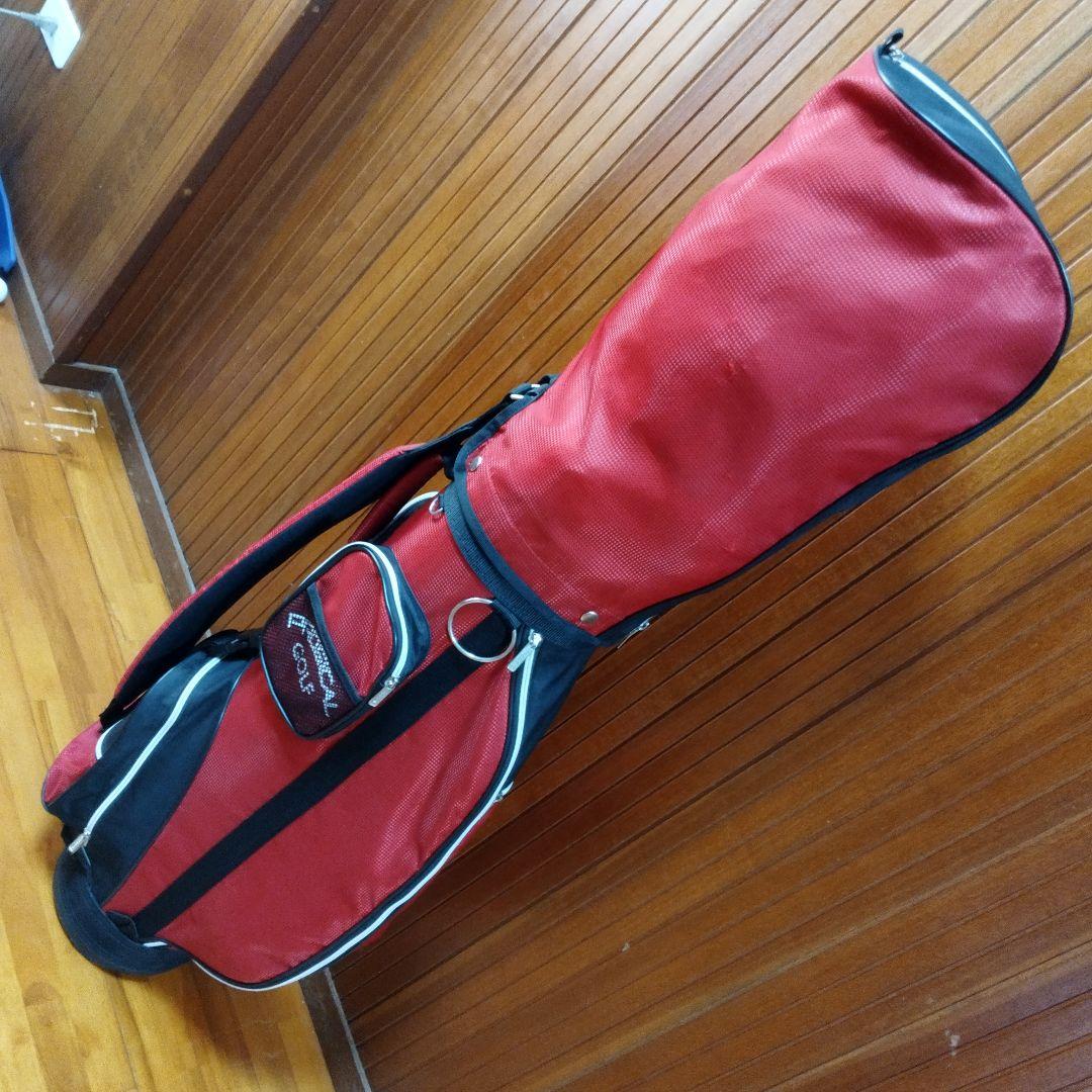 PRODIGAL GOLF キャディバッグ レッド/ブラック☆収納、便利、抜群！