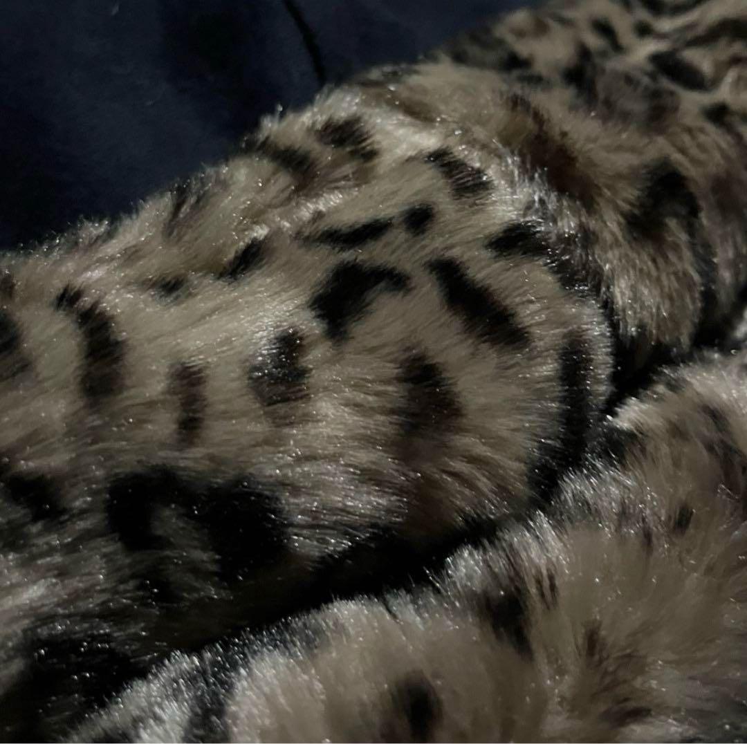 00s archive leopard fur zip foodie Y2K