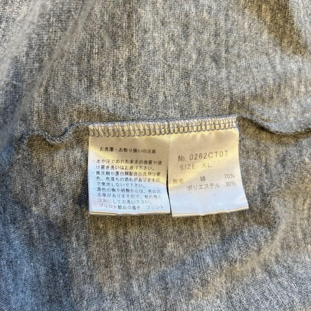 ヒステリックグラマー リンガーネックTシャツ ヘザーグレー XL