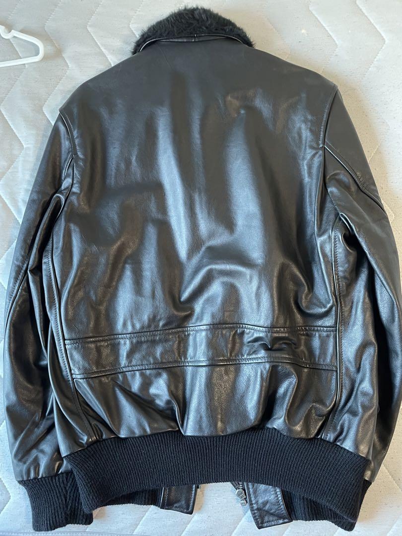 supreme レザー ジャケット 黒 フラワーパターン