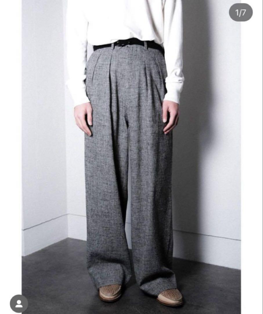 m's braque Ex TUCKED WIDE PANTS 38