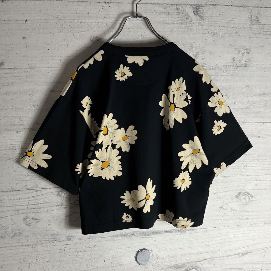 極美品✨COACH フローラル クロップド シグネチャー Tシャツ M