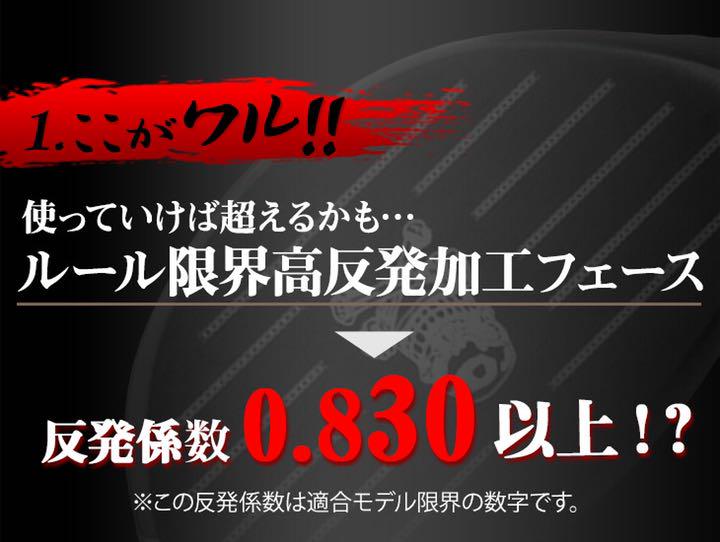 新登場! ドクロが輝く激飛び適合! ダイナゴルフ 悪童 ワルドUST