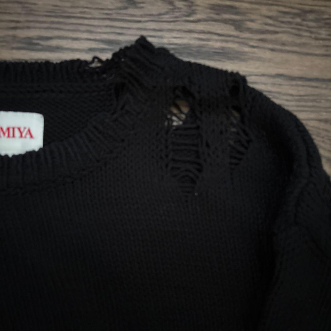 【専用 み 様】KAMIYA 黒 ニットセーター サイズS 専用 み 様】KAMIYA 黒 ニットセーター サイズS