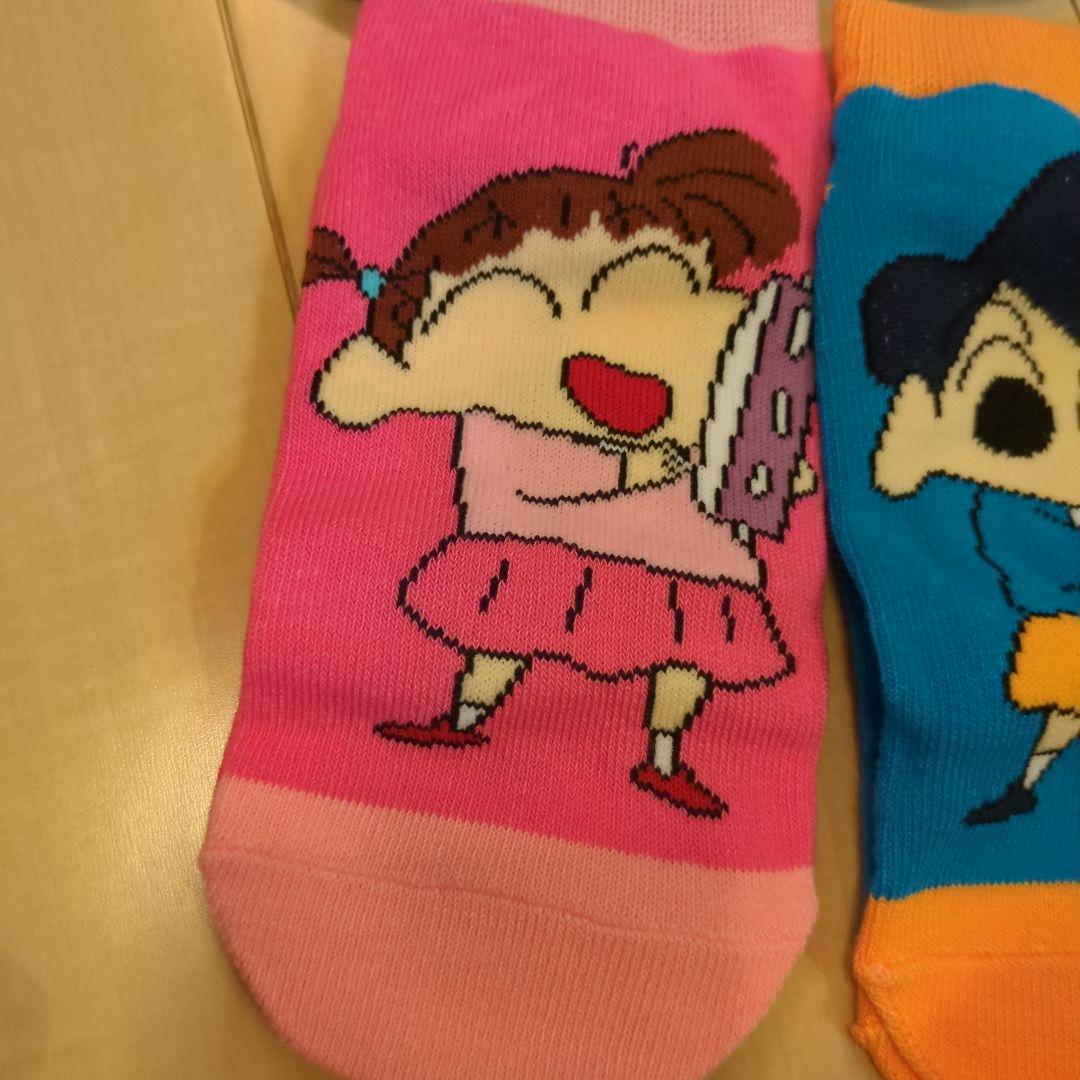 ○クレヨンしんちゃん○6足&ポーチセット○ 19〜24cm○靴下