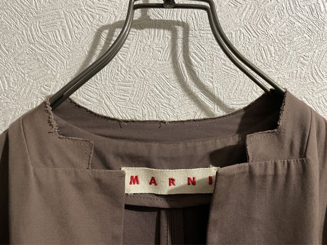イタリア製 MARNI リボン ポケット キャンバス コート / マルニ イタリア製 MARNI リボン ポケット キャンバス コート / マルニ