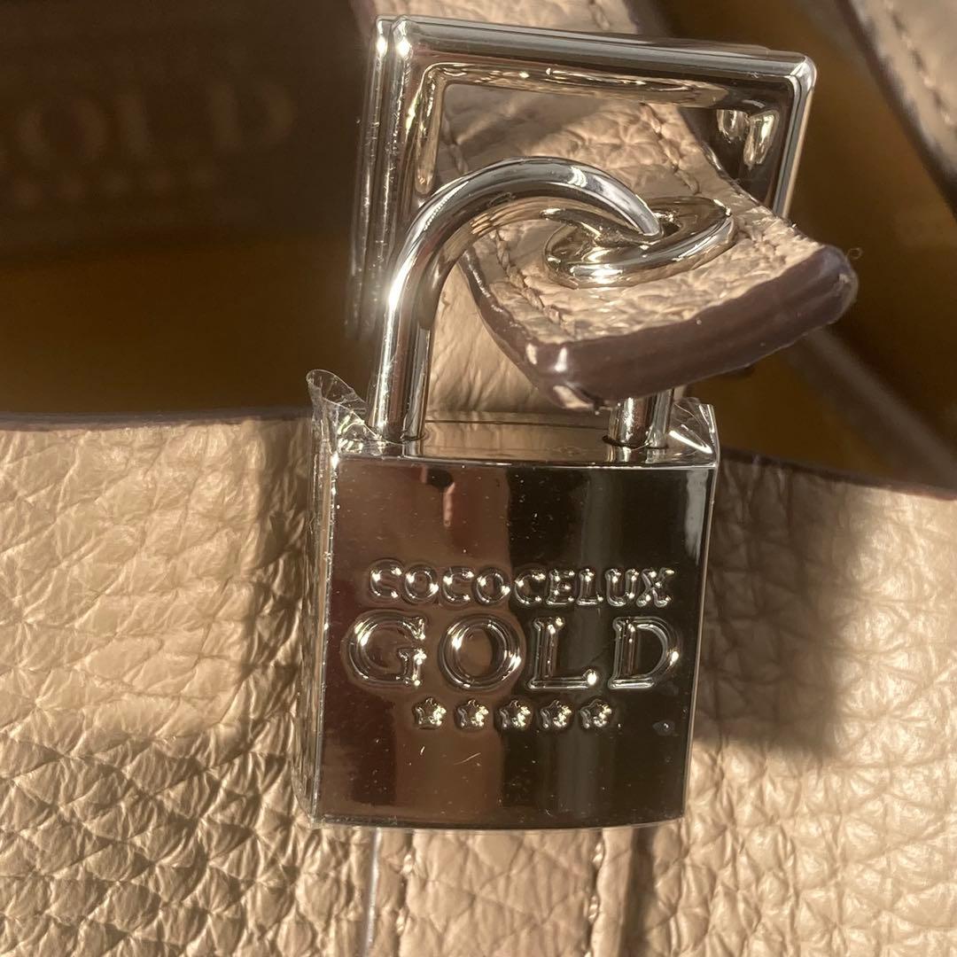 未使用】COCOCELUX GOLD ハンドバッグ ヘラクレスカリーナ ミン