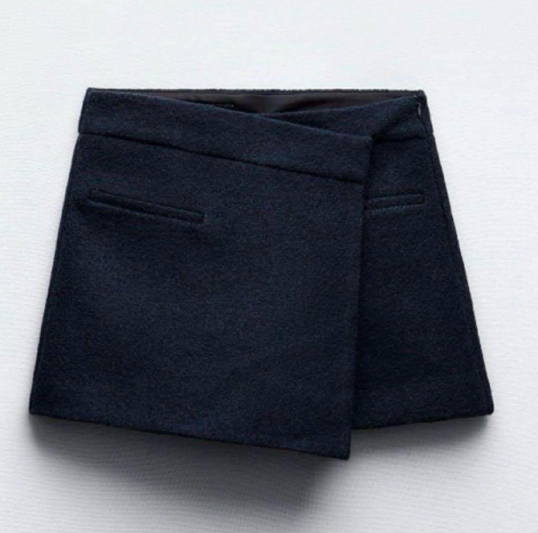 ZARA テクスチャーアシンメトリースコート　S