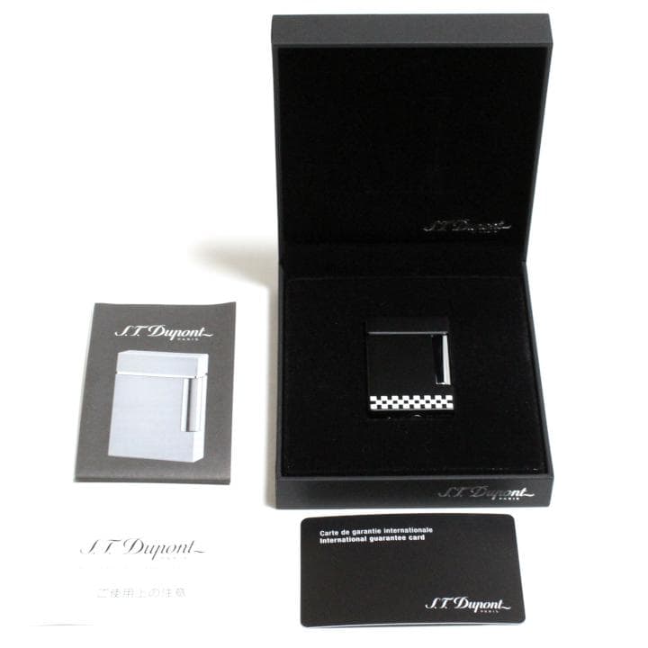 タバコグッ デュポンs T Dupont チェッカーフラッグ ライン8ライター Q9lcc M 0251 ティカード