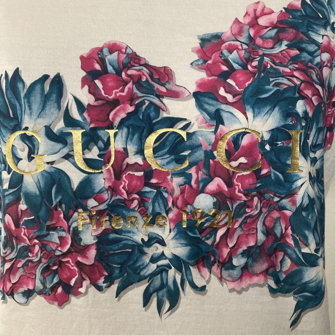 GUCCI - GUCCI グッチ Tシャツ 花柄 フローラ ハチ Mサイズ 新品