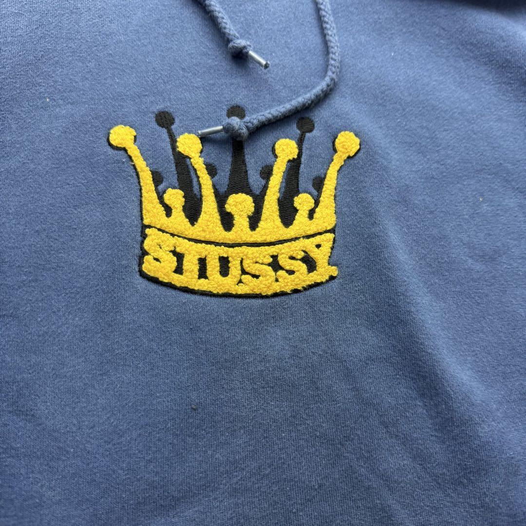 stussy パーカー　フーディー　Mサイズ　ダークネイビー　ステューシー