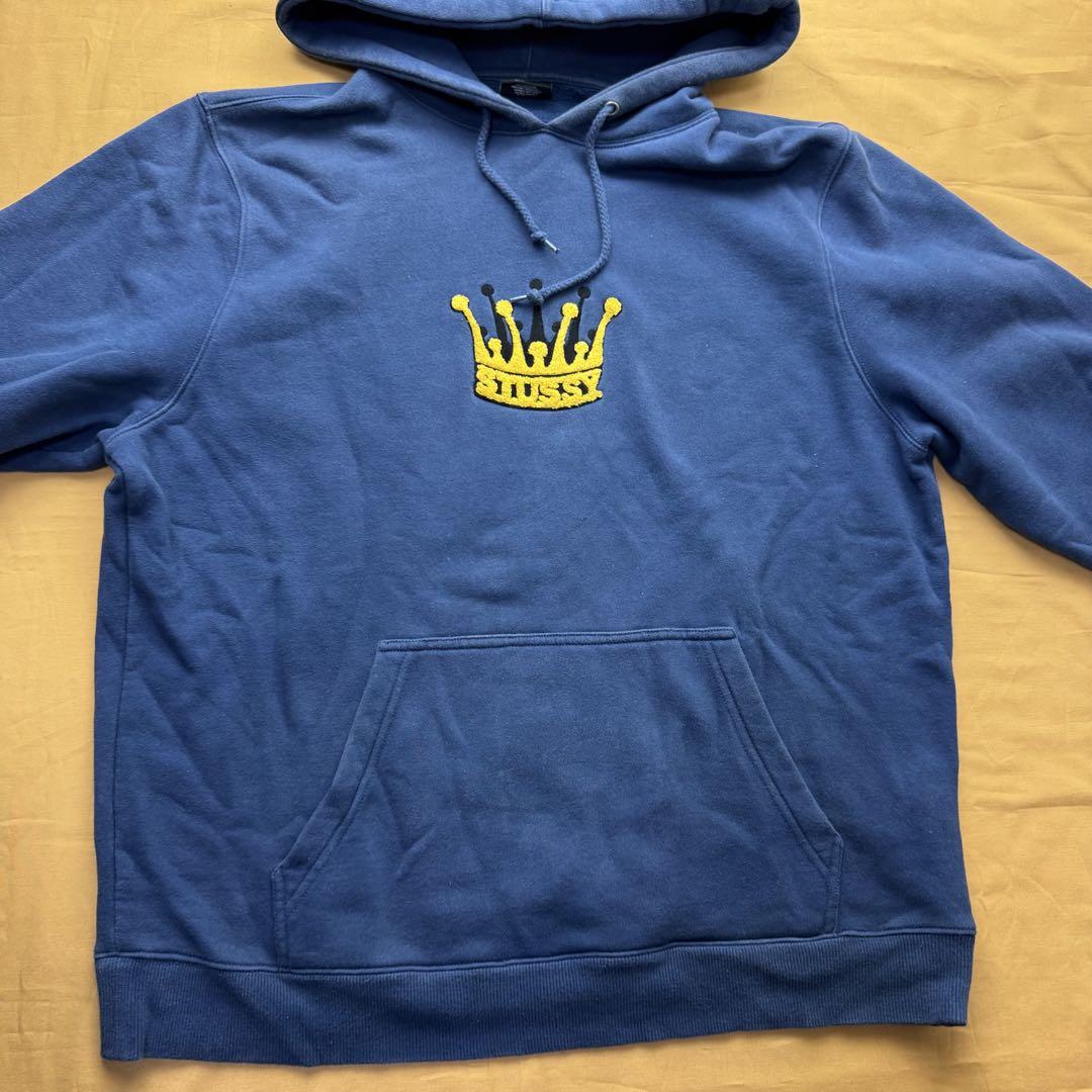 stussy パーカー　フーディー　Mサイズ　ダークネイビー　ステューシー
