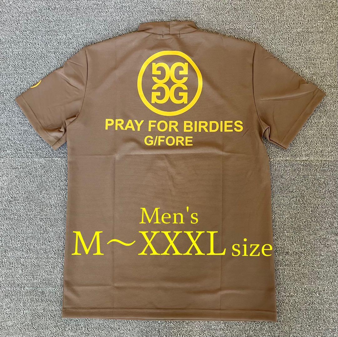 G/FORE ジーフォア モックネックT-シャツ カーキ M~XXXLサイズ
